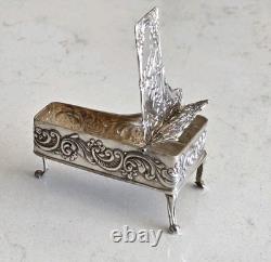Stunning Vintage Sterling Silver Grand Piano Minature Dolls House/Trinket Box
