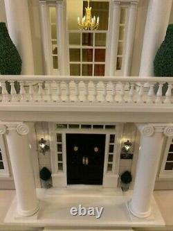 Stunning dolls house PLUS basement fully furnished, decorated and lighting