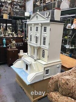 Superb Large Collectors Dolls House And Basement With Lights And Furniture