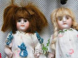 Superb Rare Antique Miniature Dollhouse/Schoolhouse Complete with 13 Dolls