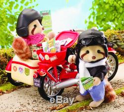 Sylvanian Families Calico Critters Motorcycle and Sidecar