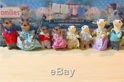 Sylvanian Families Canal Boat Ermine Otter Family Calico Critters Vintage Rare