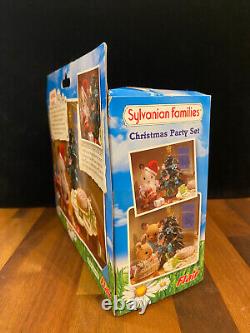 Sylvanian Families Christmas Party Set RARE Chocolate Rabbit Santa Tree Cakes