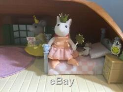 Sylvanian Families Rare Vintage Angelina Ballerina Cheddar Cottage And Figures