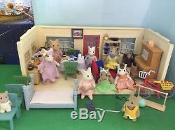 Sylvanian Families Rare Vintage Angelina Ballerina Cheddar Cottage And Figures