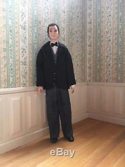 TALL HANDSOME MAN 112 Scale Dollhouse Miniature Doll by Debra Hammond Poseable