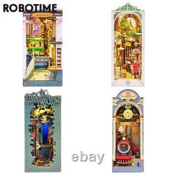 TGB ROKR Rolife 7 Styles DIY Book Nook Stories Wooden Miniature Doll House Gifts