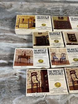 THE HOUSE OF MINIATURES FURNITURE MOST ARE NEWithSEALED Doll House Lot 17 X-ACTO