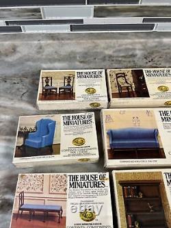 THE HOUSE OF MINIATURES FURNITURE MOST ARE NEWithSEALED Doll House Lot 18 X-ACTO
