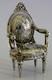 Top Quality 34g Chester 1902 Solid Silver Miniature Dolls House Chair Antique