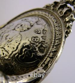 TOP QUALITY 34g CHESTER 1902 SOLID SILVER MINIATURE DOLLS HOUSE CHAIR ANTIQUE