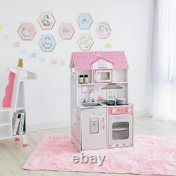 Teamson Kids'Wonderland' Children's 2 in 1 Doll House & Play Kitchen TD-12515P