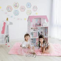 Teamson Kids'Wonderland' Children's 2 in 1 Doll House & Play Kitchen TD-12515P