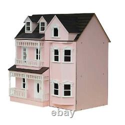 The Exmouth Pink Painted Flat Pack Dolls House Kit Tumdee 112 Scale Miniature