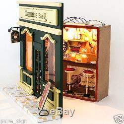 The Green's Bar Handcraft Miniature Project Wooden Dolls House European Shop