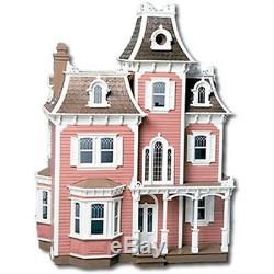 The Lovely Grand Victorian Classic Elegant Heirloom Dollhouse Wood Kit New