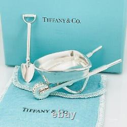 Tiffany & Co Vintage Miniature Doll House Gardening Wheelbarrow Shovel Outdoor