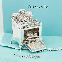 Tiffany & Co Vintage Miniature Stove Oven Doll House Baking Pie Sterling Silver