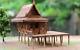Traditional Thai House Model Kit Dollhouse Miniature Solid Teak Wood Craft