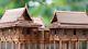 Traditional Thai House Model Kit Dollhouse Miniature Solid Teak Wood Craft Xl