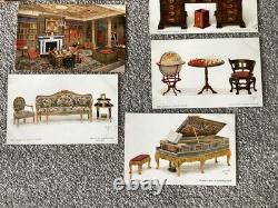 Tuck Postcards Queens Dolls House All Sets Complete + Times Miniature Facsimile