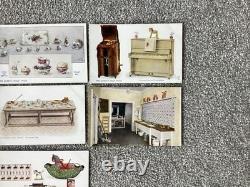 Tuck Postcards Queens Dolls House All Sets Complete + Times Miniature Facsimile