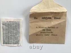 Tuck Postcards Queens Dolls House All Sets Complete + Times Miniature Facsimile