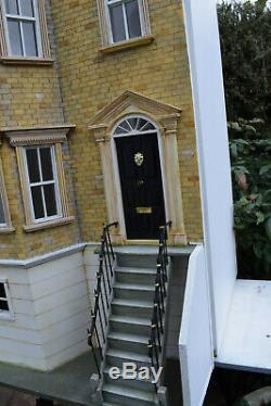 Unique British made dollshouse freshly professionally renovated large rooms OOAK