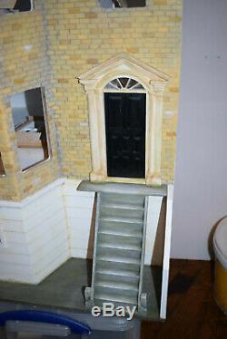 Unique British made dollshouse freshly professionally renovated large rooms OOAK