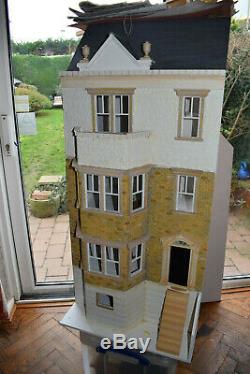 Unique British made dollshouse freshly professionally renovated large rooms OOAK