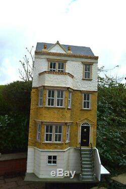 Unique British made dollshouse freshly professionally renovated large rooms OOAK