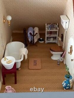 VINTAGE 1980s Dolls House Miniatures 112 Bathroom Set Joblot Bath Toilet Sink