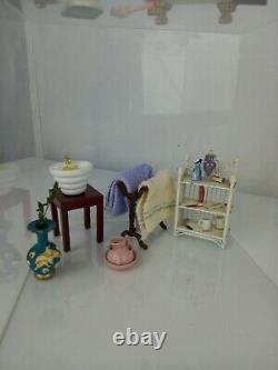 VINTAGE 1980s Dolls House Miniatures 112 Bathroom Set Joblot Bath Toilet Sink