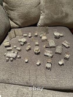 VINTAGE Miniature doll house sterling silver furniture mixed lot 14 Oz