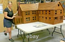 VINTAGE Northern Pre-Civil War DOLL HOUSE, Hand-made to 1/12 SCALE 6,000 sq. Ft+