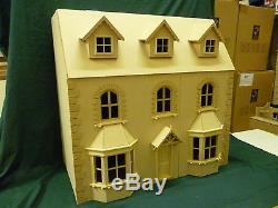 Victorian Bay Window Dolls House 6 Rooms 1/12 Scale 30 wide 15 deep KIT