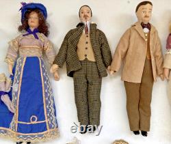 Victorian Del Prado Dolls Collection With Dolls House Items & Accessories