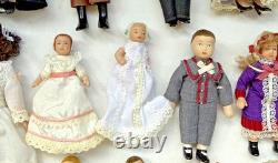 Victorian Del Prado Dolls Collection With Dolls House Items & Accessories