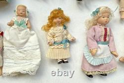 Victorian Del Prado Dolls Collection With Dolls House Items & Accessories