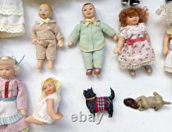 Victorian Del Prado Dolls Collection With Dolls House Items & Accessories