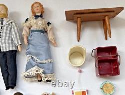 Victorian Del Prado Dolls Collection With Dolls House Items & Accessories