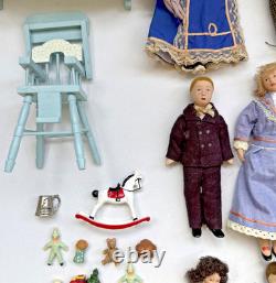 Victorian Del Prado Dolls Collection With Dolls House Items & Accessories
