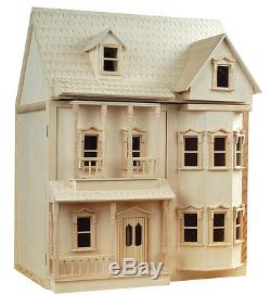 Victorian Dollshouse 1/12th Scale ASHBURTON Dolls House DH001 With Bay Fronts