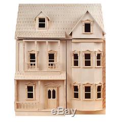 Victorian Dollshouse 1/12th Scale ASHBURTON Dolls House DH001 With Bay Fronts