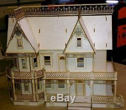 Victorian Farmhouse 124 Scale Dollhouse kit 9 rooms