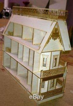 Victorian Farmhouse 124 Scale Dollhouse kit 9 rooms