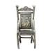 Victorian Sterling Silver Miniature Dolls House Chair Ornament Antique Sheffield