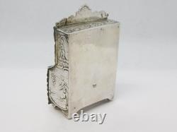 Victorian Sterling Silver Miniature Dolls House Wardrobe Antique 1894 London