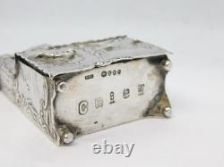 Victorian Sterling Silver Miniature Dolls House Wardrobe Antique 1894 London
