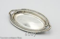 Victorian miniature dolls house waiters serving tea tray solid silver 1890